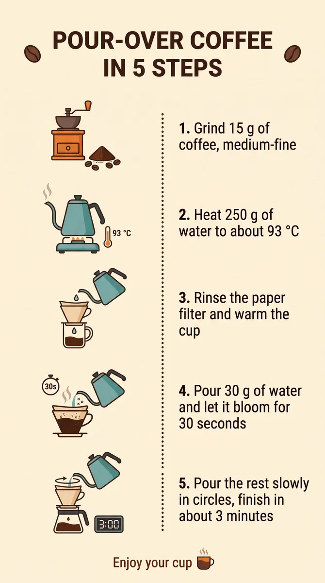 Een infographic in stappen